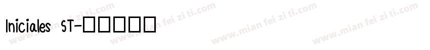 Iniciales ST字体转换